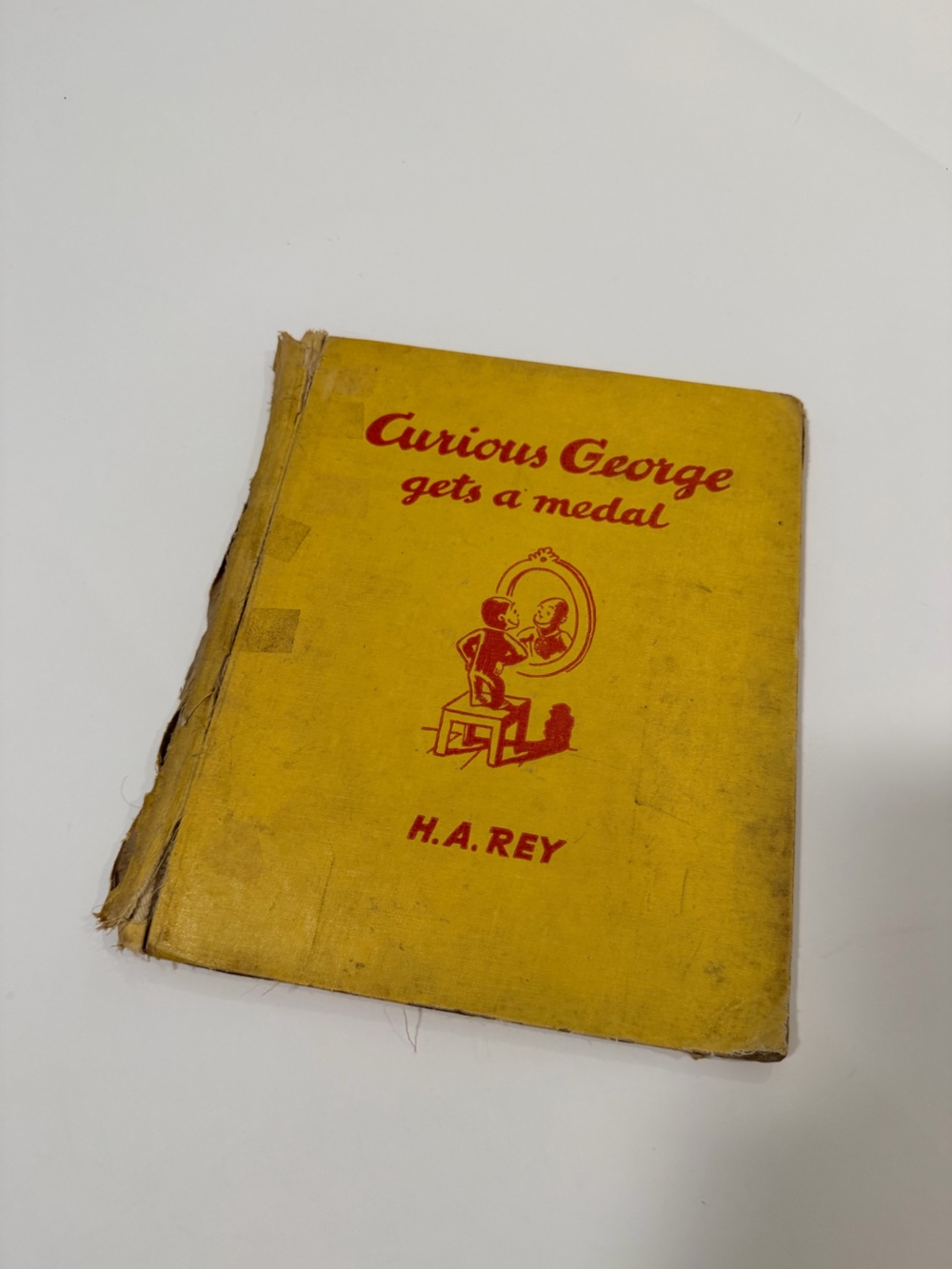 Vintage 1957 Curious George Gets a Medal H.A. Rey Hardcover Children’s Book